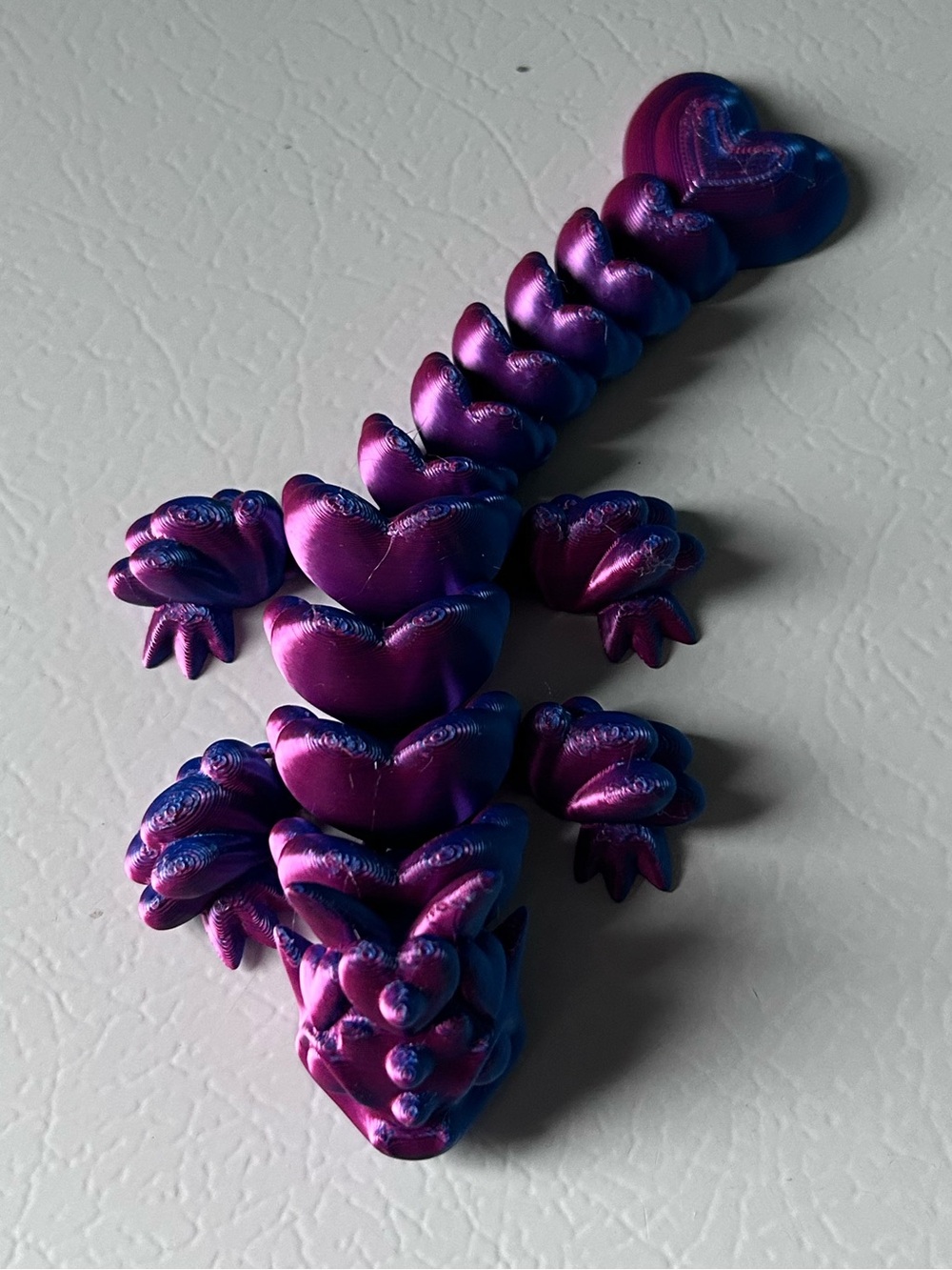 Custom Heart Articulated Flexi Dragon